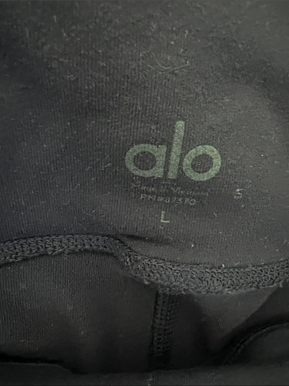 ALO Yoga Navy Ribbed Panel Performance Leggings